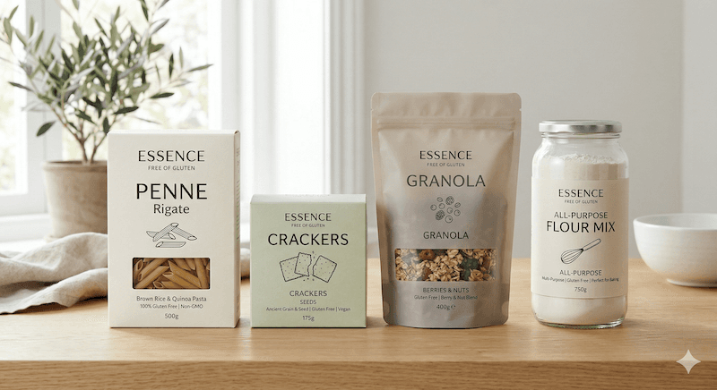 "Free of Gluten" Range